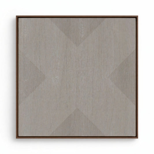 Geo X in Stone by DSCVR Art Framed Canvas Wall Art