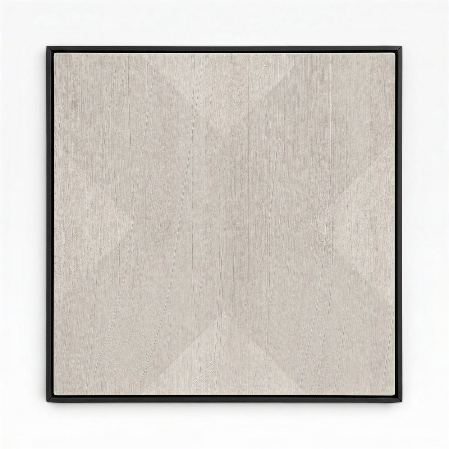 Geo X in Fog by DSCVR Art Framed Canvas Wall Art