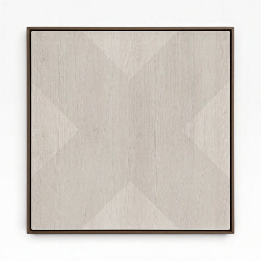 Geo X in Fog by DSCVR Art Framed Canvas Wall Art