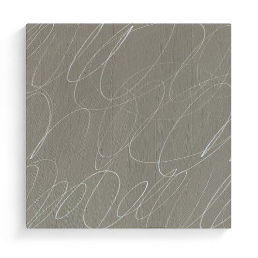 Abstract Marks in Clay Neutral Canvas Wall Art