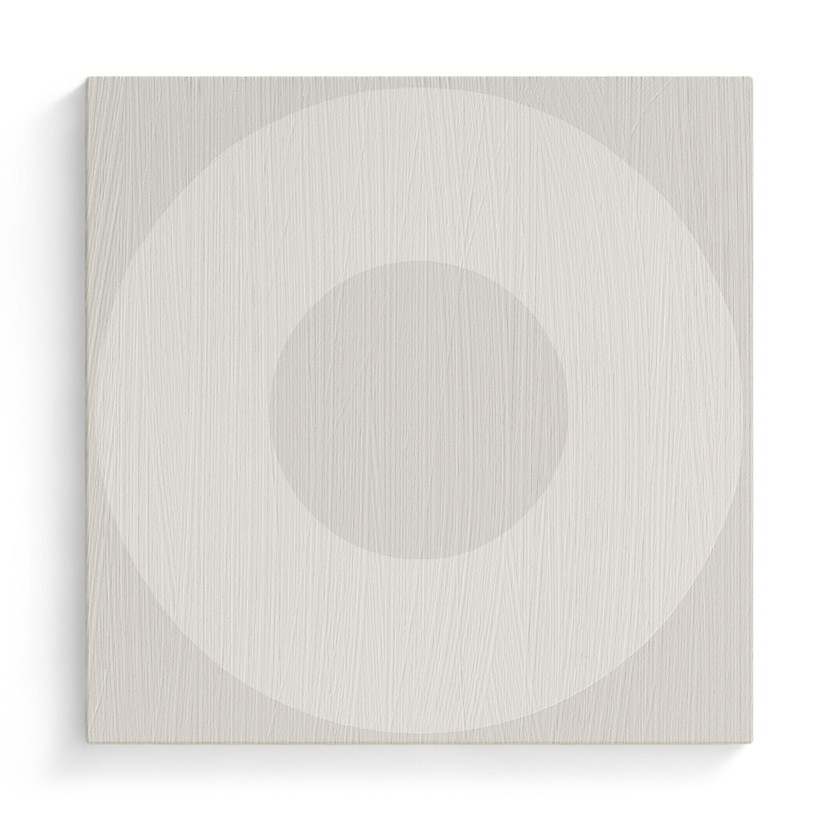 O Mark Minimalist Geo Art on Canvas in Driftwood