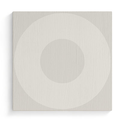 O Mark Minimalist Geo Art on Canvas in Driftwood