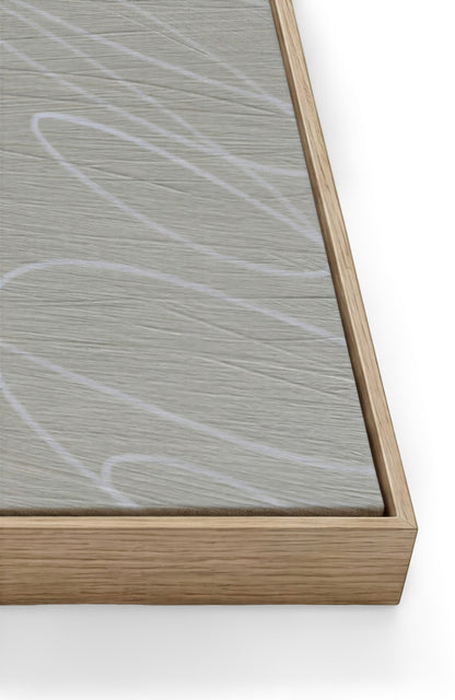 Abstract Marks in Stone Gray Framed Wall Art