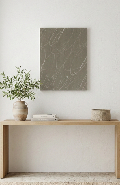 Abstract Marks in Clay Canvas Wall Art
