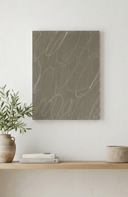 Abstract Marks in Clay Canvas Wall Art