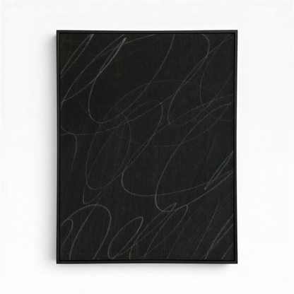 Gestural Marks in Charcoal by DSCVR Art Framed Canvas Wall Art