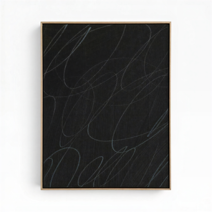 Gestural Marks in Charcoal by DSCVR Art Framed Canvas Wall Art
