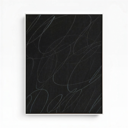Gestural Marks in Charcoal by DSCVR Art Framed Canvas Wall Art