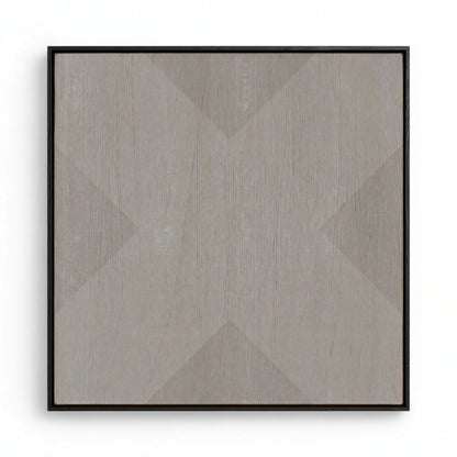 Geo X in Stone by DSCVR Art Framed Canvas Wall Art