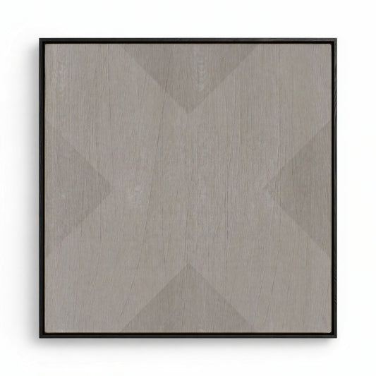 Geo X in Stone by DSCVR Art Framed Canvas Wall Art