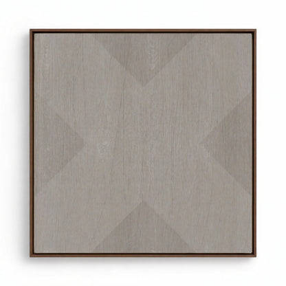 Geo X in Stone by DSCVR Art Framed Canvas Wall Art