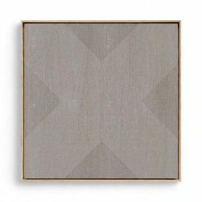 Geo X in Stone by DSCVR Art Framed Canvas Wall Art