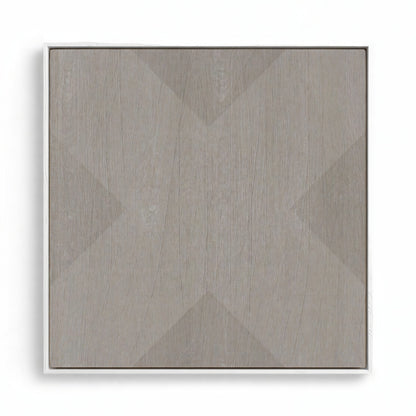 Geo X in Stone by DSCVR Art Framed Canvas Wall Art