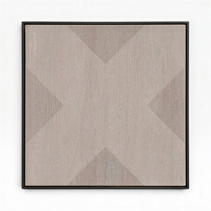 Geo X in Clay by DSCVR Art Framed Canvas Wall Art