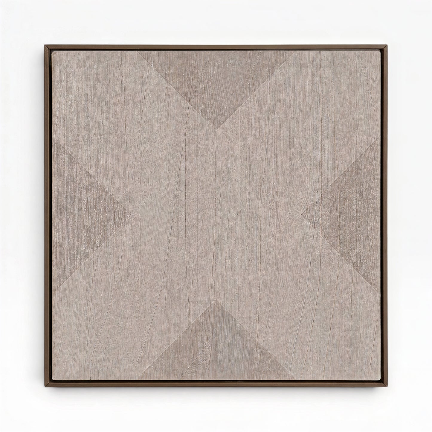 Geo X in Clay by DSCVR Art Framed Canvas Wall Art