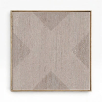 Geo X in Clay by DSCVR Art Framed Canvas Wall Art