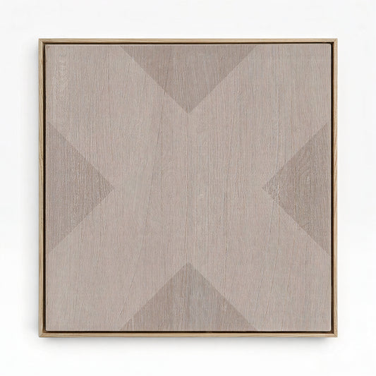 Geo X in Clay by DSCVR Art Framed Canvas Wall Art