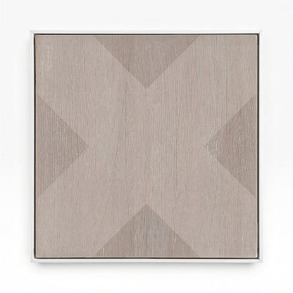 Geo X in Clay by DSCVR Art Framed Canvas Wall Art