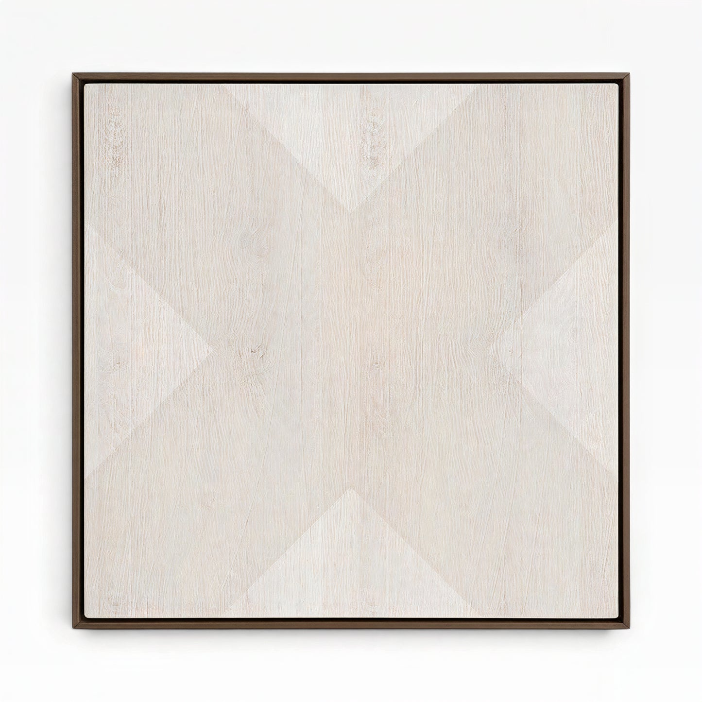 Geo X in Whitewash by DSCVR Art Framed Canvas Wall Art