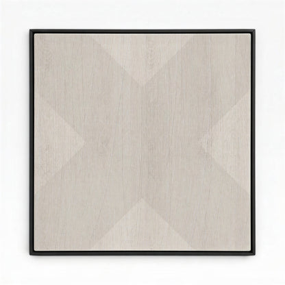 Geo X in Fog by DSCVR Art Framed Canvas Wall Art