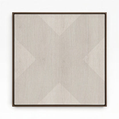 Geo X in Fog by DSCVR Art Framed Canvas Wall Art