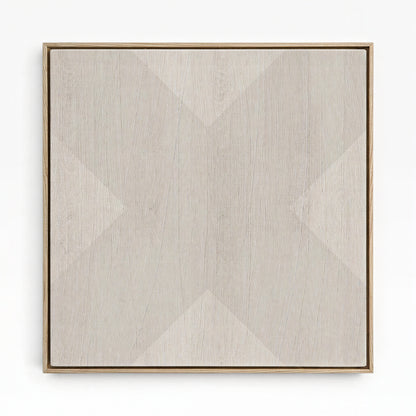 Geo X in Fog by DSCVR Art Framed Canvas Wall Art