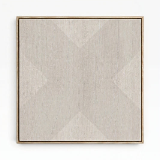 Geo X in Fog by DSCVR Art Framed Canvas Wall Art