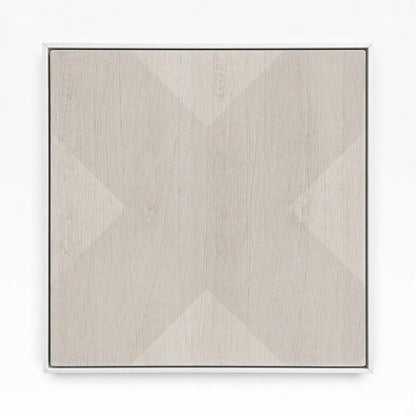 Geo X in Fog by DSCVR Art Framed Canvas Wall Art