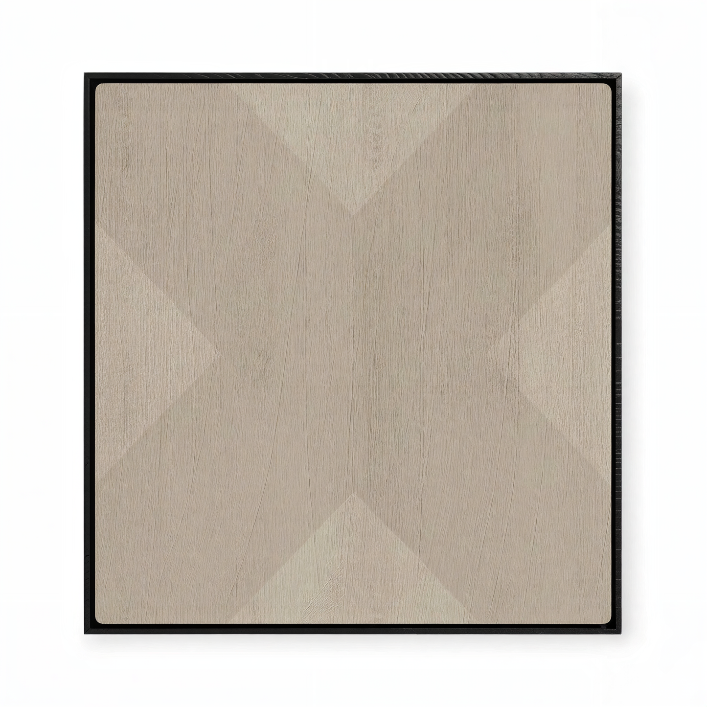 Geo X in Driftwood by DSCVR Art Framed Canvas Wall Art