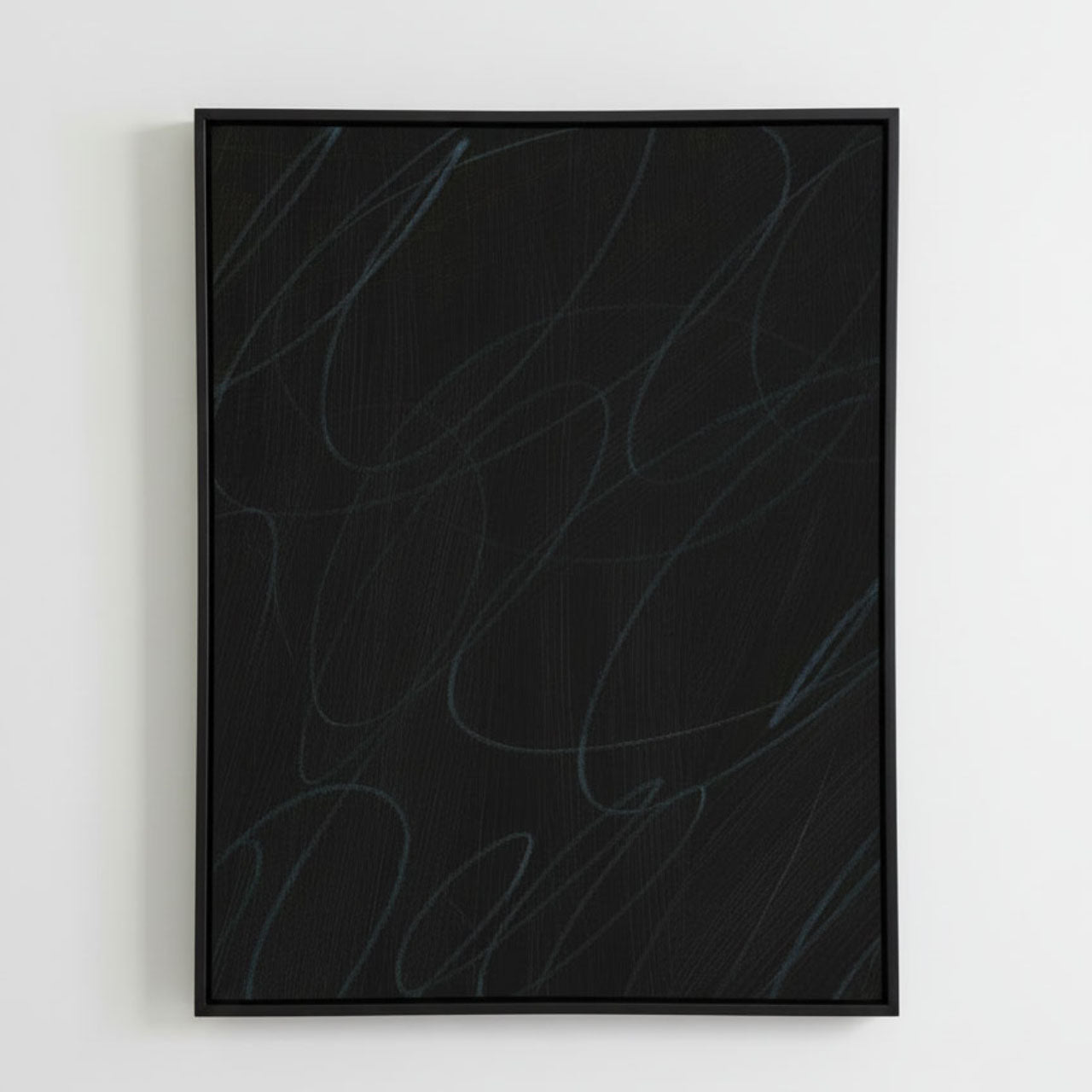 Gestural Marks in Charcoal by DSCVR Art Framed Canvas Wall Art