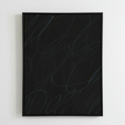 Gestural Marks in Charcoal by DSCVR Art Framed Canvas Wall Art