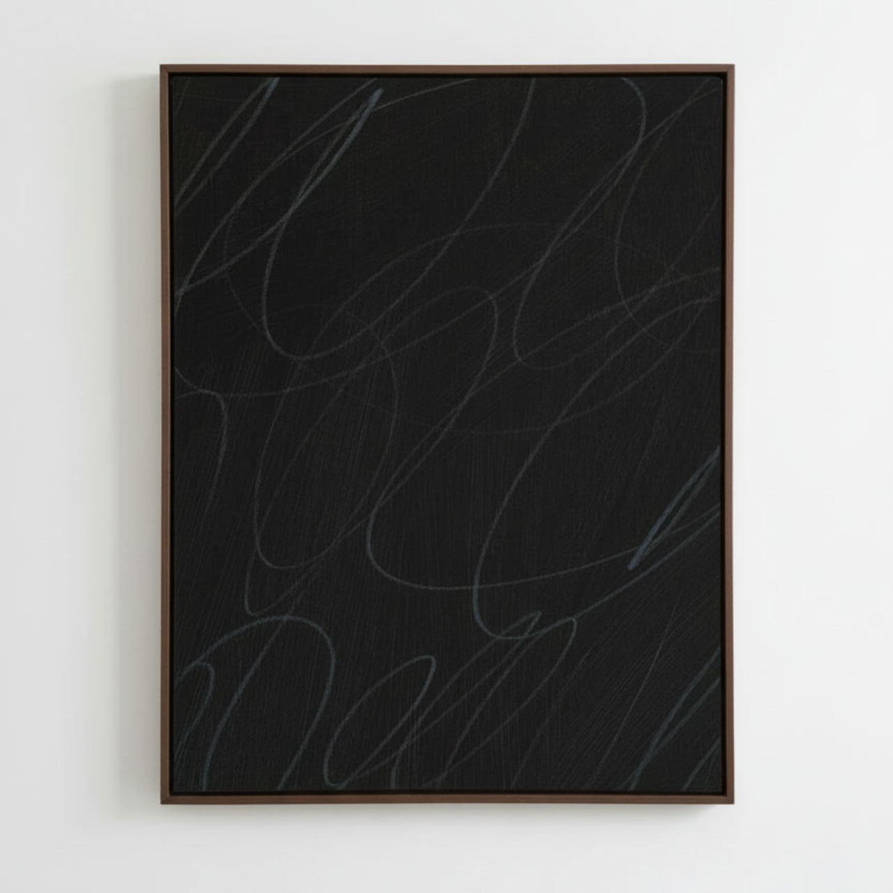 Gestural Marks in Charcoal by DSCVR Art Framed Canvas Wall Art