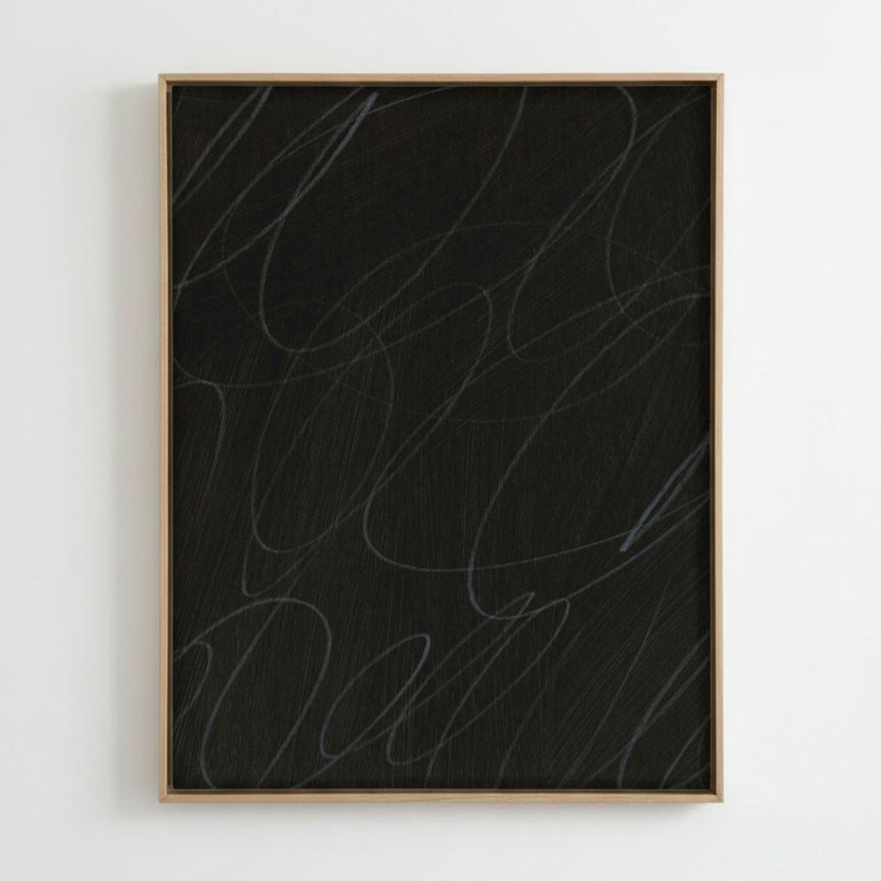 Gestural Marks in Charcoal by DSCVR Art Framed Canvas Wall Art