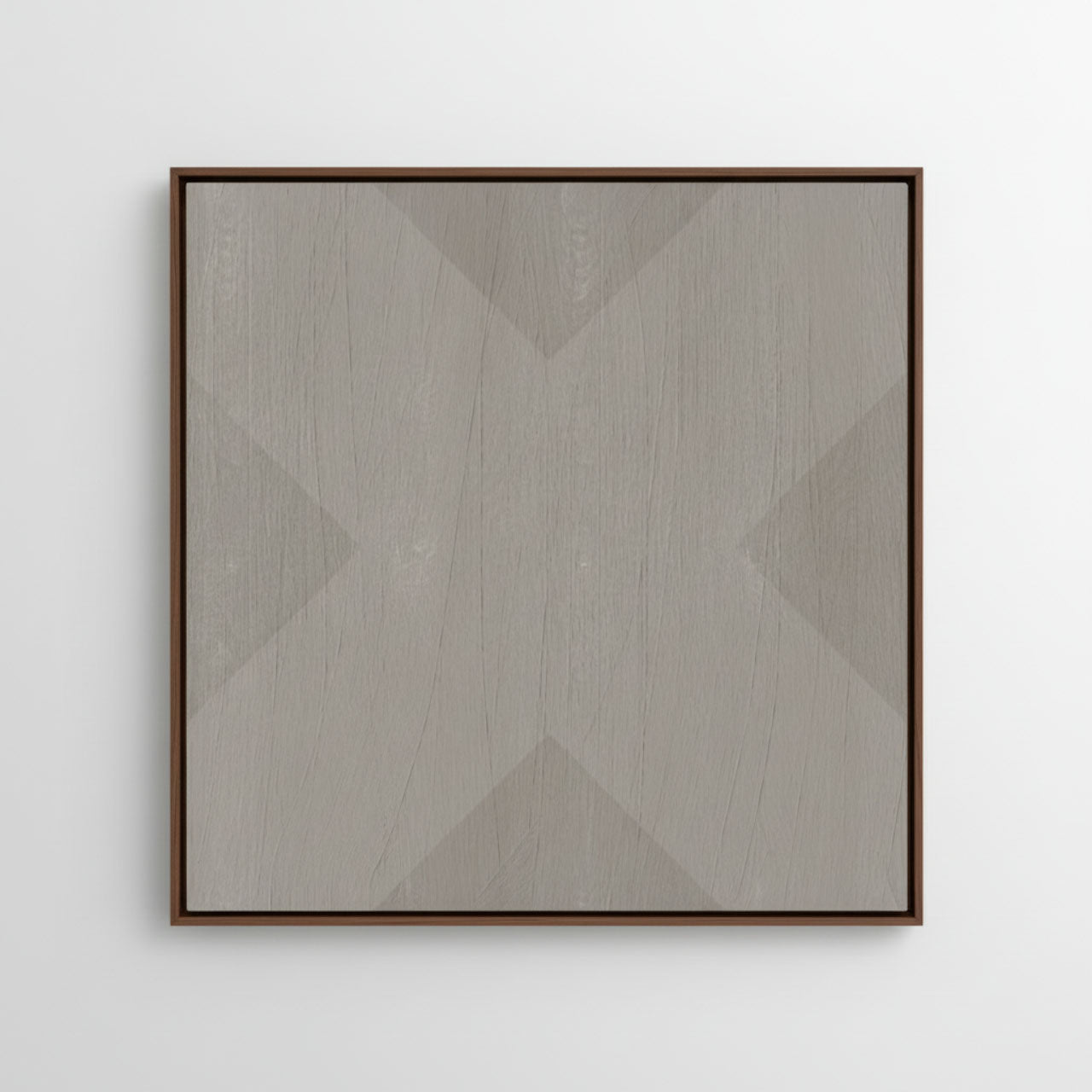 Geo X in Stone by DSCVR Art Framed Canvas Wall Art