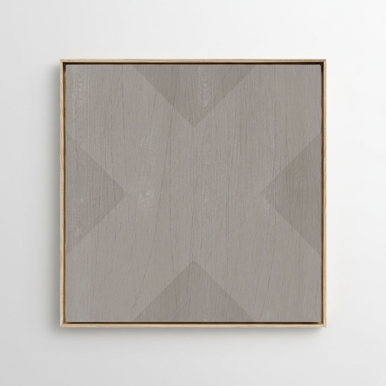 Geo X in Stone by DSCVR Art Framed Canvas Wall Art