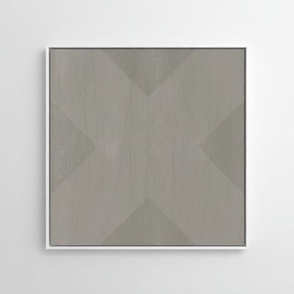 Geo X in Stone by DSCVR Art Framed Canvas Wall Art