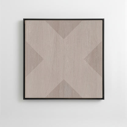 Geo X in Clay by DSCVR Art Framed Canvas Wall Art