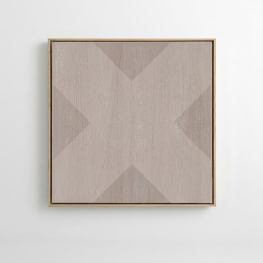 Geo X in Clay by DSCVR Art Framed Canvas Wall Art