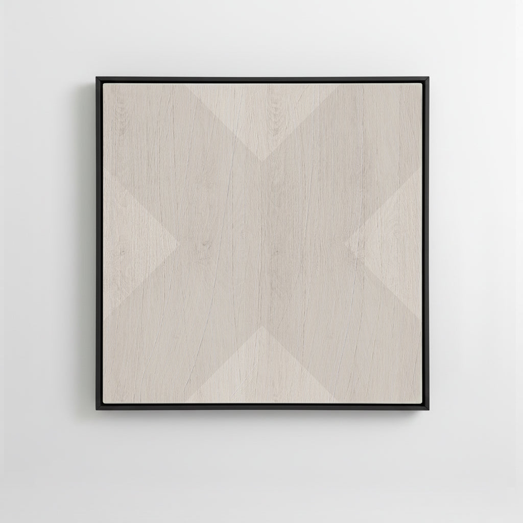 Geo X in Fog by DSCVR Art Framed Canvas Wall Art