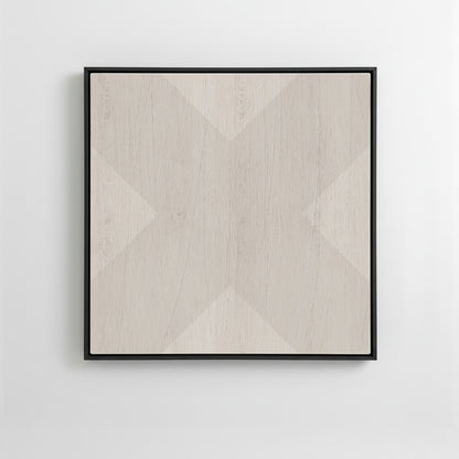 Geo X in Fog by DSCVR Art Framed Canvas Wall Art