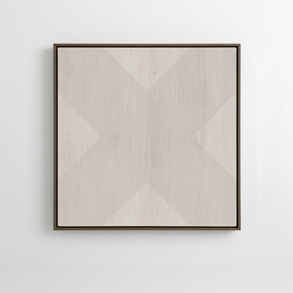 Geo X in Fog by DSCVR Art Framed Canvas Wall Art