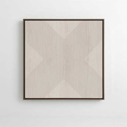 Geo X in Fog by DSCVR Art Framed Canvas Wall Art