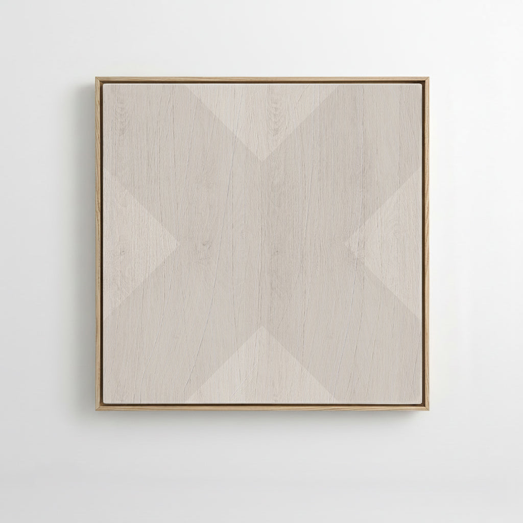 Geo X in Fog by DSCVR Art Framed Canvas Wall Art