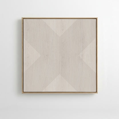 Geo X in Fog by DSCVR Art Framed Canvas Wall Art