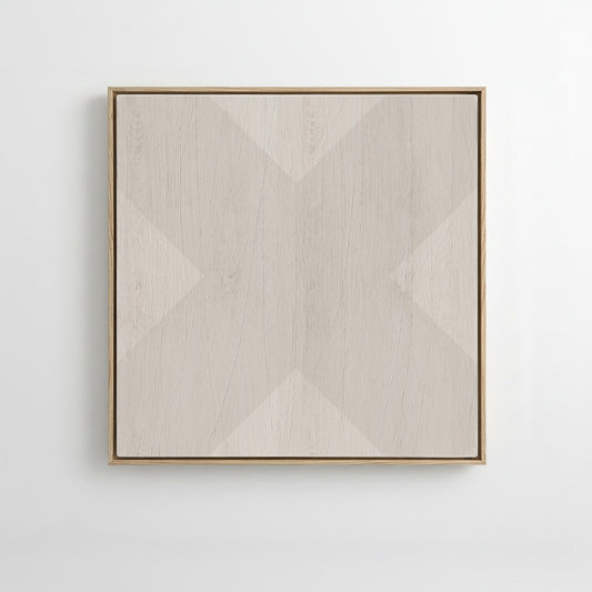 Geo X in Fog by DSCVR Art Framed Canvas Wall Art