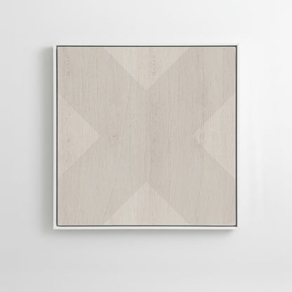 Geo X in Fog by DSCVR Art Framed Canvas Wall Art