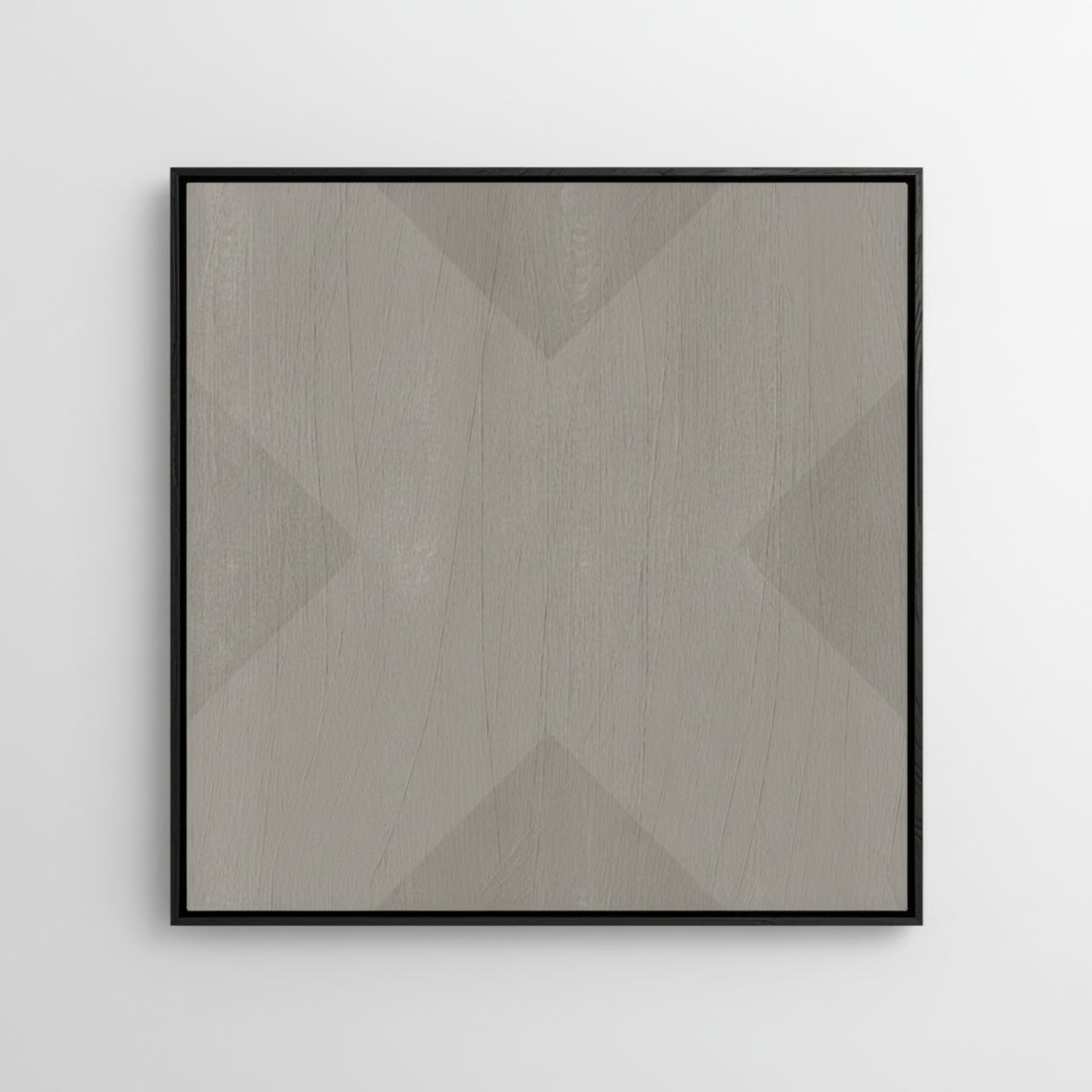 Geo X in Stone by DSCVR Art Framed Canvas Wall Art